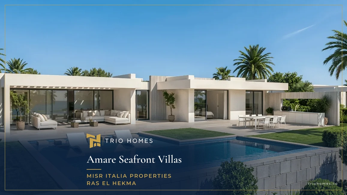Single-storey villa with a private pool and garden at Amare Seafront Villas Ras El Hekma Single-storey villa with a private pool and garden at Amare Seafront Villas Ras El Hekma