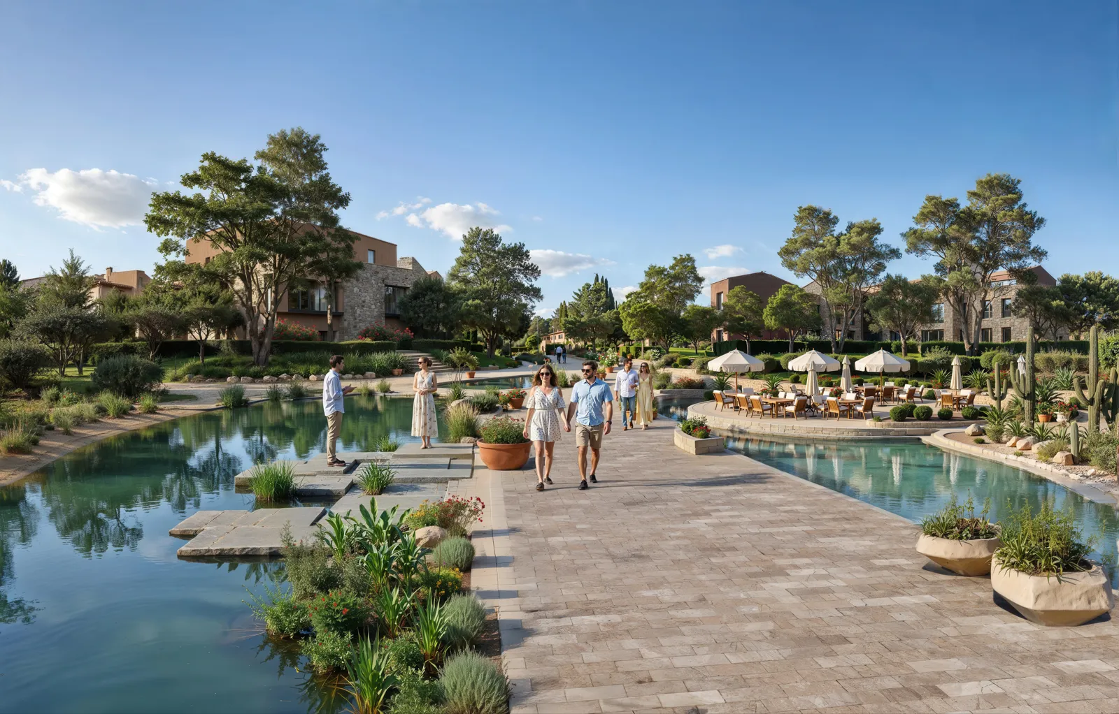 club-walk-new-sphinx-01-lagoon-walkway Club Walk New Sphinx, LaManga walkway beside the water