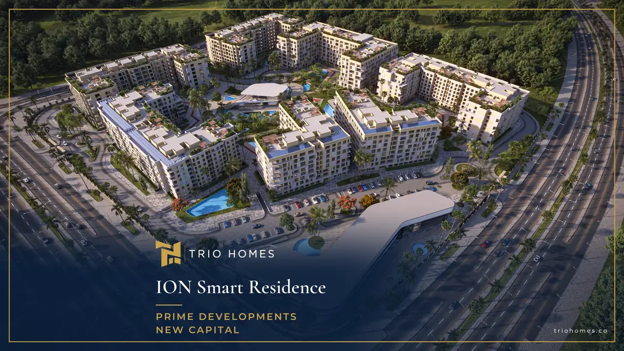 ion-smart-residence-new-capital-aerial-view-trio Aerial view of ION Smart Residence New Capital by Prime Developments in R8