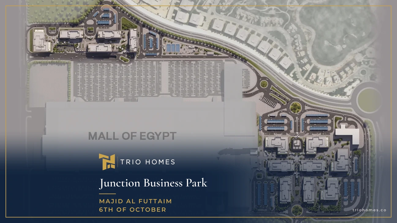 Masterplan of Junction Business Park next to Mall of Egypt Masterplan of Junction Business Park next to Mall of Egypt