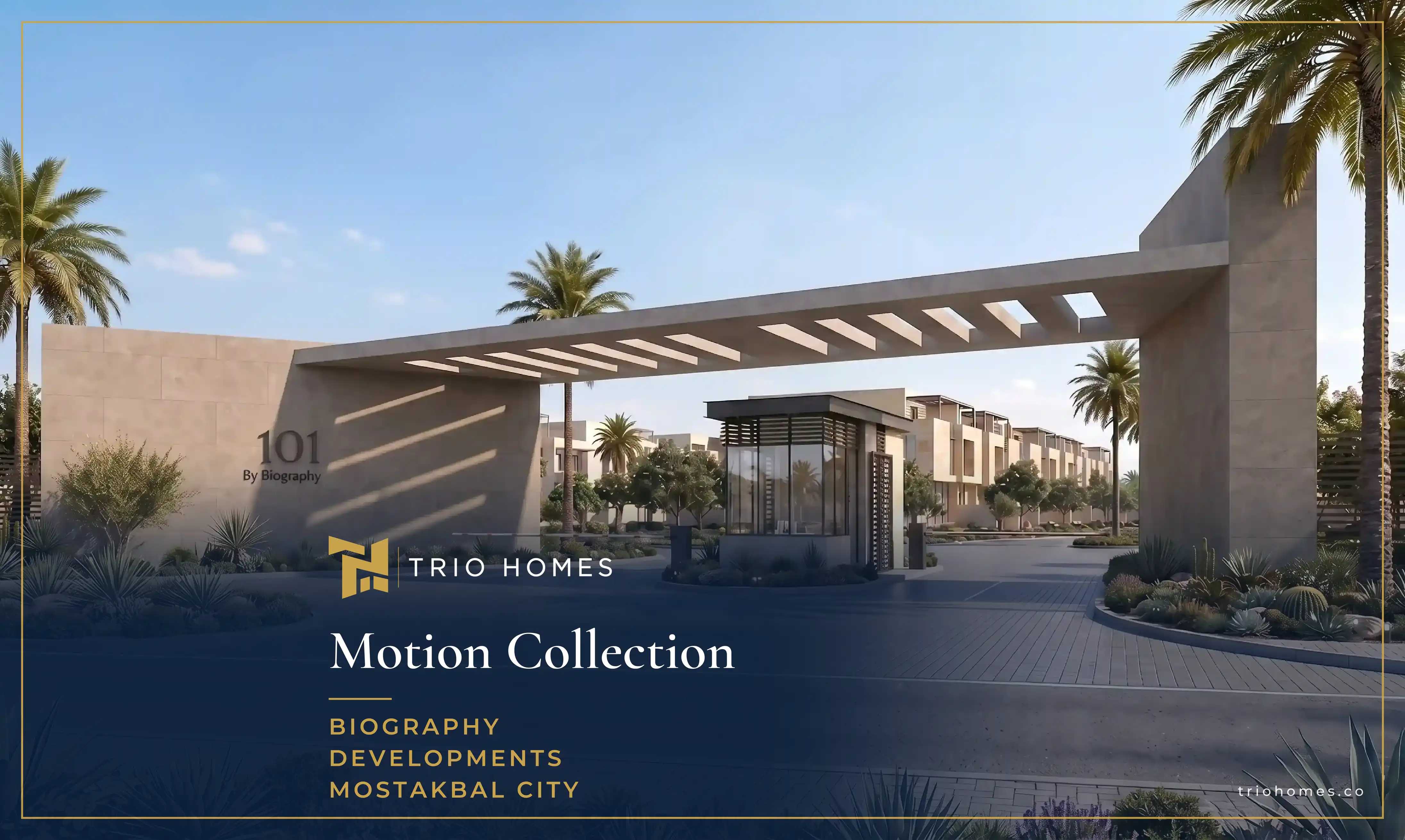 motion-collection-mostakbal-city-08-compound-entrance-gate-trio.webp The 101 compound entrance gate, Mostakbal City by Biography Developments