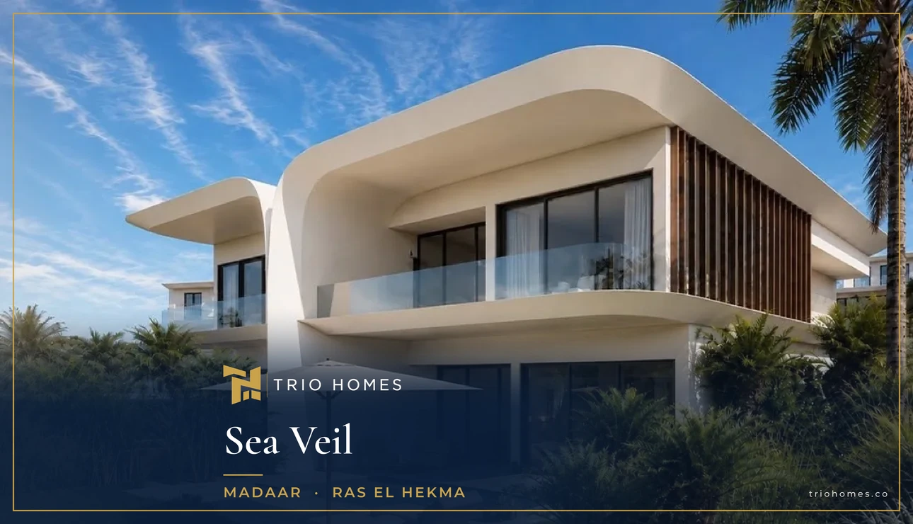 Villa exterior at Sea Veil Ras El Hekma by Madaar